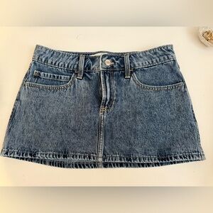 Hollister Blue Denim Mini Skirt
